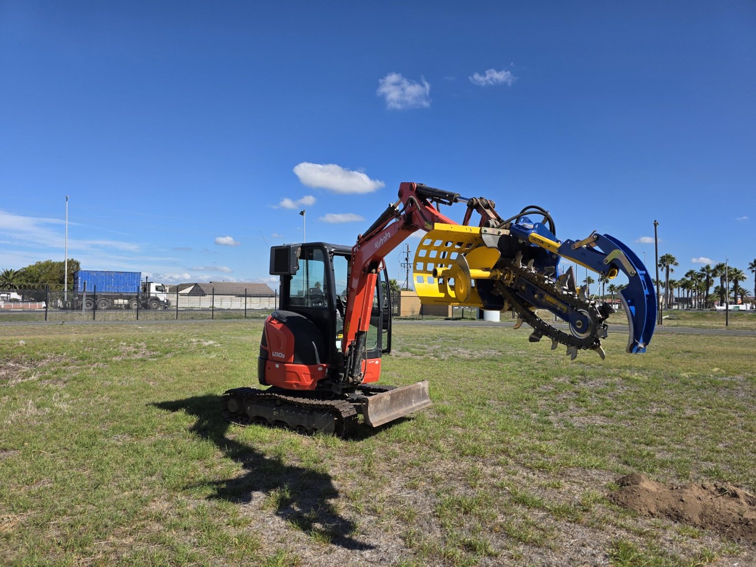Agricultural excavation and pipeline work